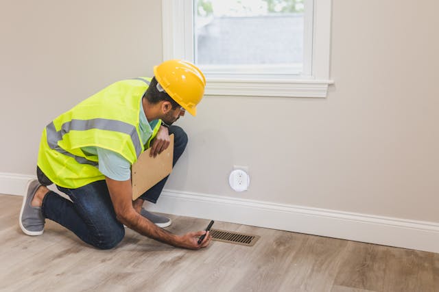A Contractor Checking a wall Socket